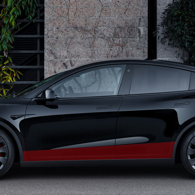 2 Stück Auto Seitenschweller für Tesla Model Y 2020 2021 2022, Anticrash  Aluminium Trittbretter Seitentrittleiste Pedale Schutz, Auto Dekoration  Zubehör : : Auto & Motorrad