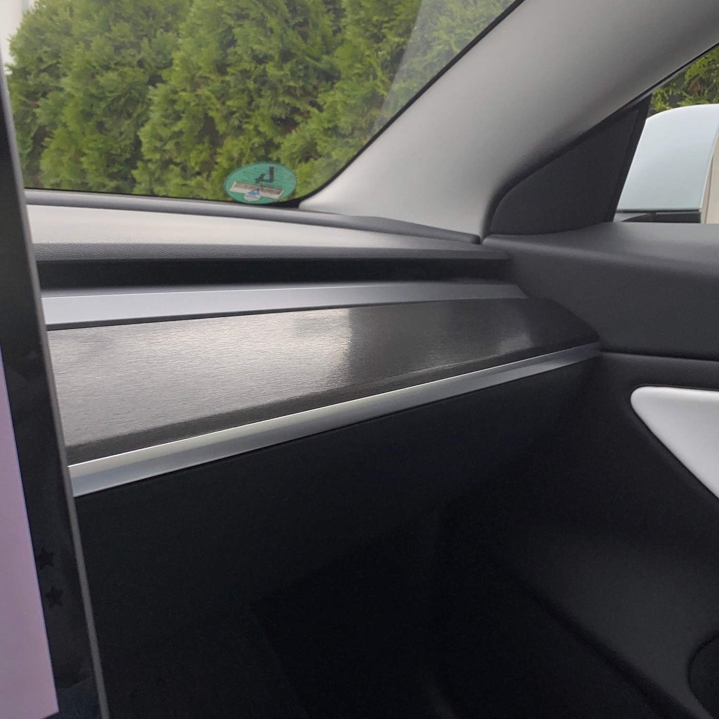 Tesla Model 3 Dashboard + Mittelkonsole Interieur Tuning-Set Weiß